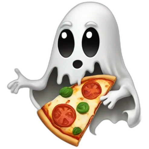 ghost pizza emoji
