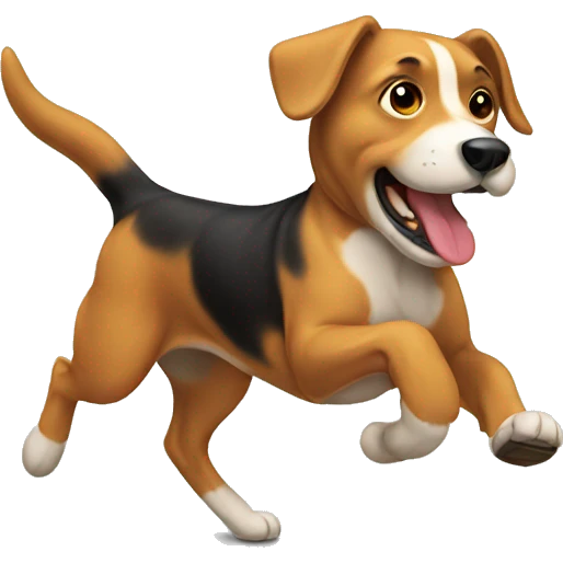 Dog running  emoji