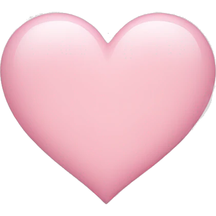 light pink heart emoji