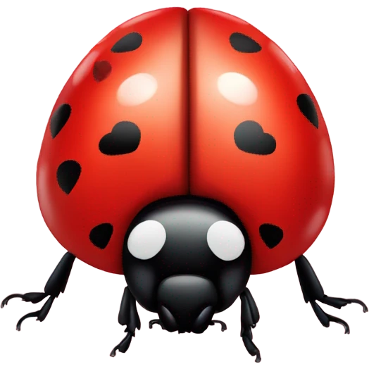 Ladybird with hearts emoji