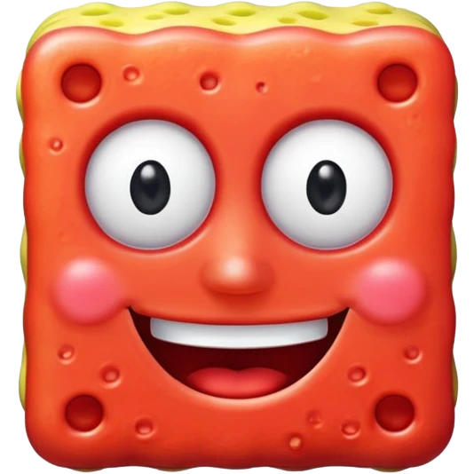 spongebob in red  emoji