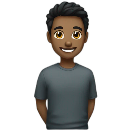 solo_smiling_short_hair_portrait black hair emoji