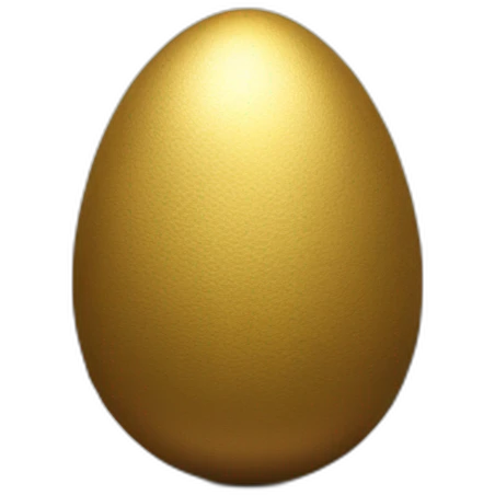 golden egg on promontory emoji