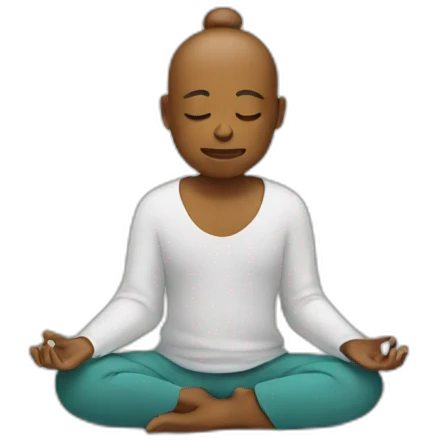 meditate emoji