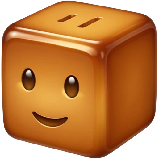 caramel cube emoji