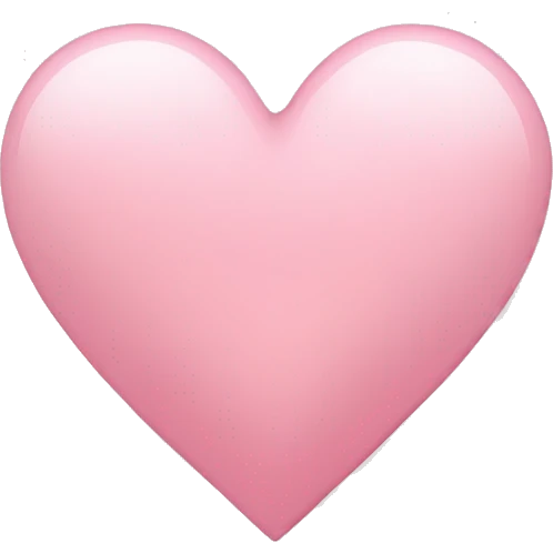 Light pink heart emoji