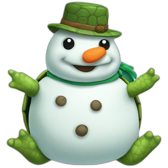 snowman turtle emoji