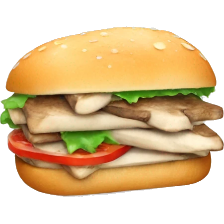 mushroom sandwich  emoji