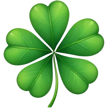 four leaf clover emoji