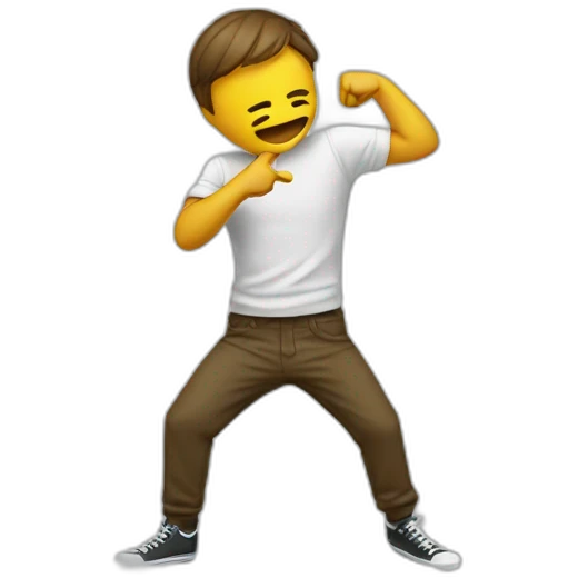 A dab emoji