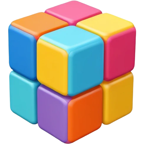 Flat design style toy emoji
