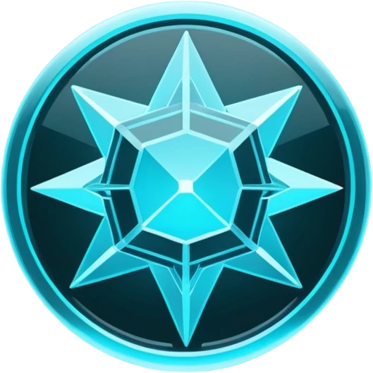 Minimal futuristic UI icon for "documentation", thin crystal lines, neon cyan glow, dark sci-fi interface style, flat symbol design, glass hologram effect, sharp geometry, centered, transparent background, no object, no cartoon, no pixel art, no 3D character, 100x100 px emoji