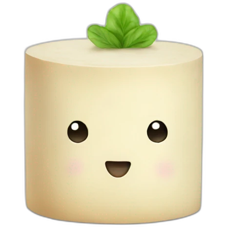 round tofu emoji