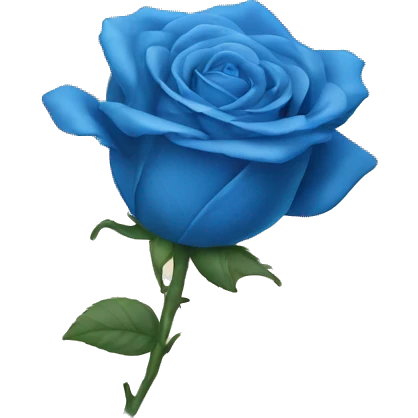 blue rose emoji