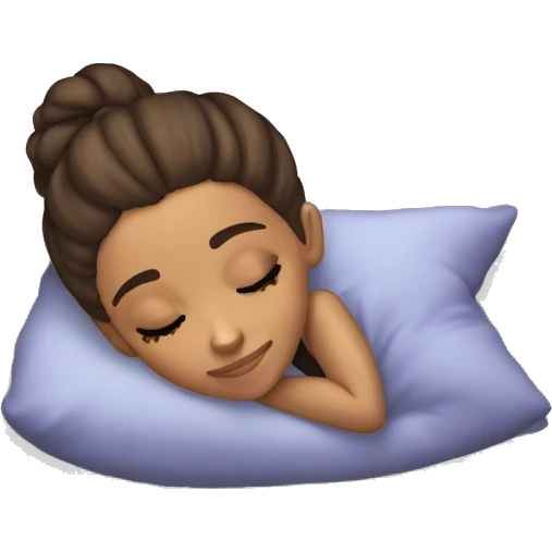 Ariana Grande sleeping emoji