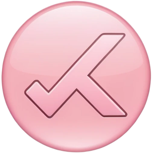 Light pink check mark emoji