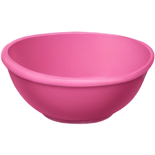 Pink bowl of nails  emoji