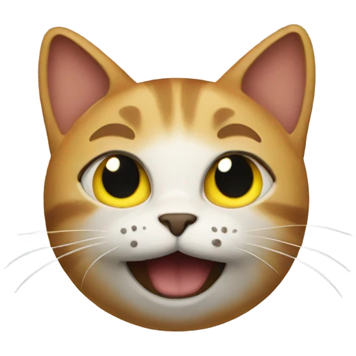 Cat with a SOS sign emoji