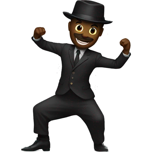 Un noir qui danse emoji