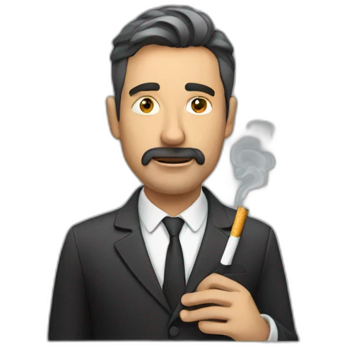 man with cigarette emoji