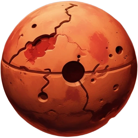 planet mars in space emoji