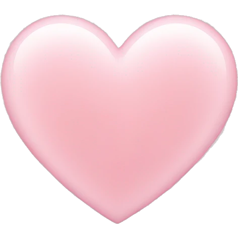 Light pink heart emoji