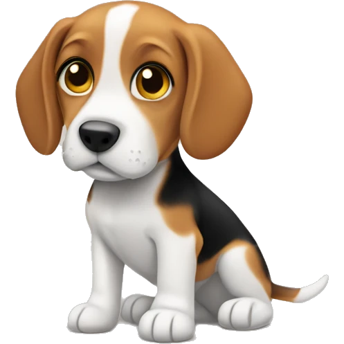 Beagle puppy emoji