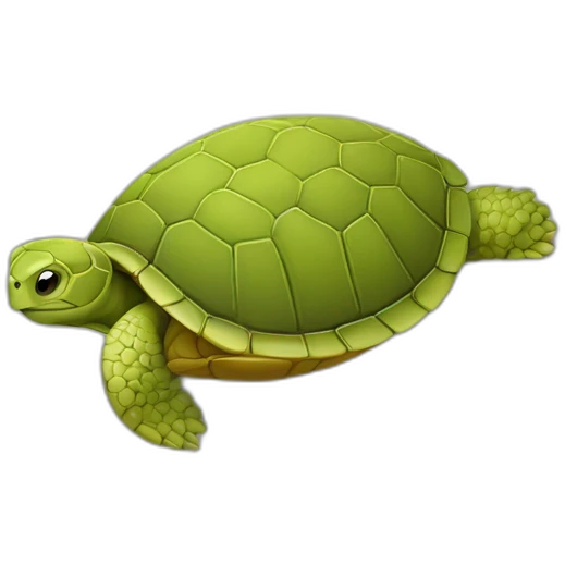 tortue dans un trou emoji