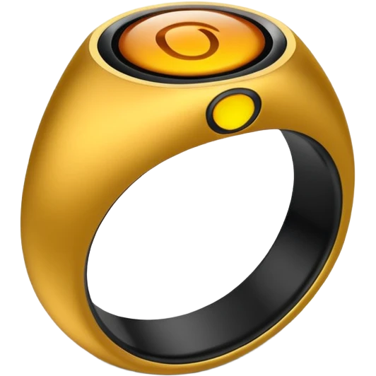 oura biometric ring shaped like an O emoji