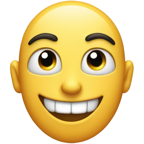 One eye squinting other eye wide big smile  emoji