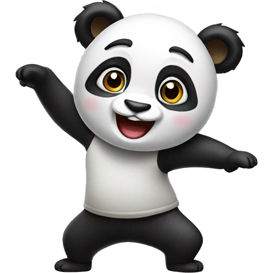 Dancing panda  emoji