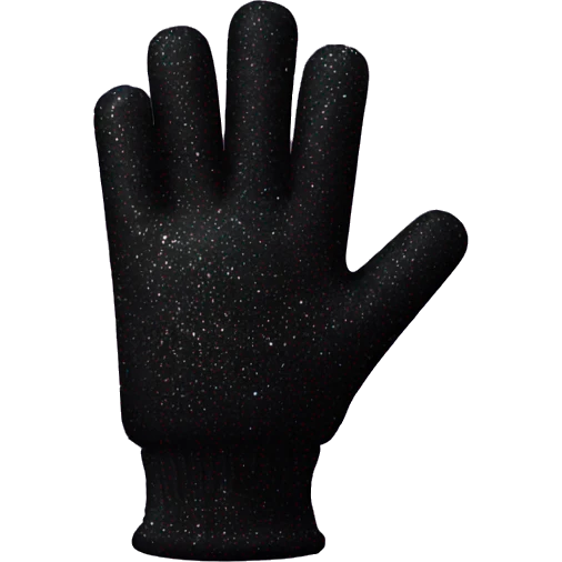 Black glittery gloves emoji