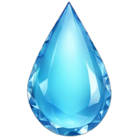 Water drop diamond emoji