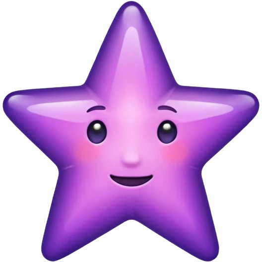 mor yıldız emoji