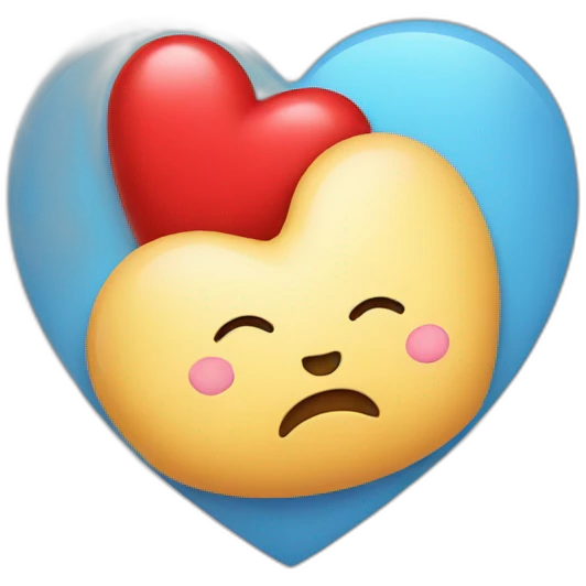 Heart with fat emoji