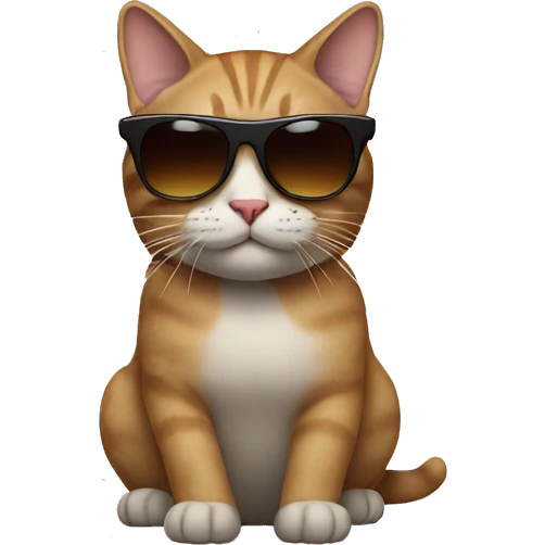 Cat with sunglasses emoji