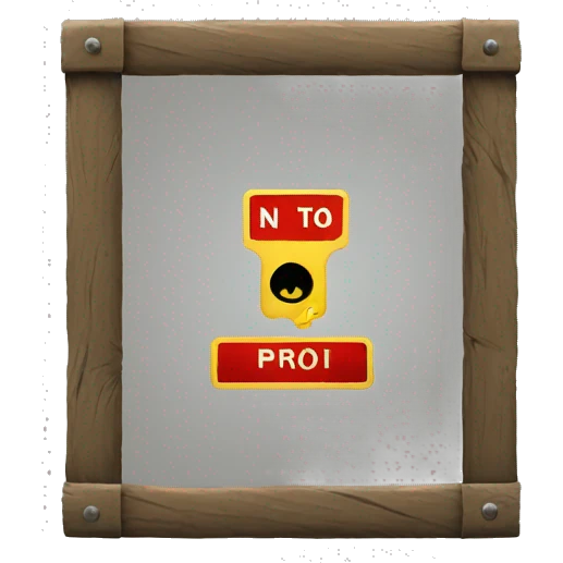 NO TRESPASSING SIGN EMOJI emoji