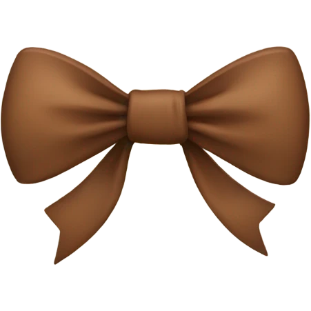 Brown bow emoji