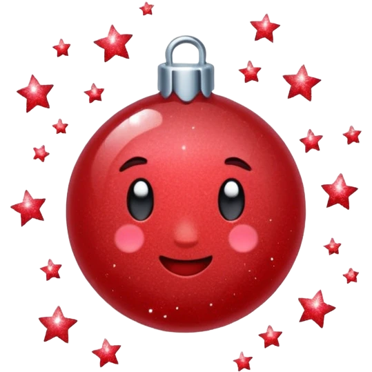 red glitter dead emoji