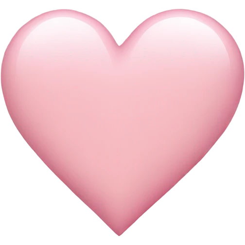 Light pink heart emoji