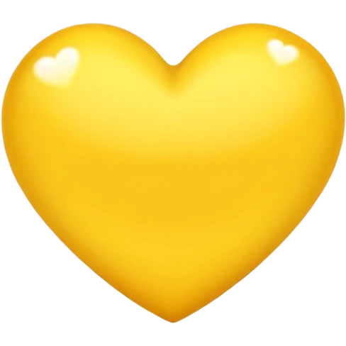 coração amarelo emoji