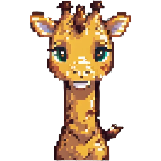 A timid giraffe peeking slightly from the side of the emoji frame, with one hoof shyly waving. Big, nervous eyes, a small smile, and exaggerated blush marks. Cute and awkward—great for lurkers saying 'hi' emoji