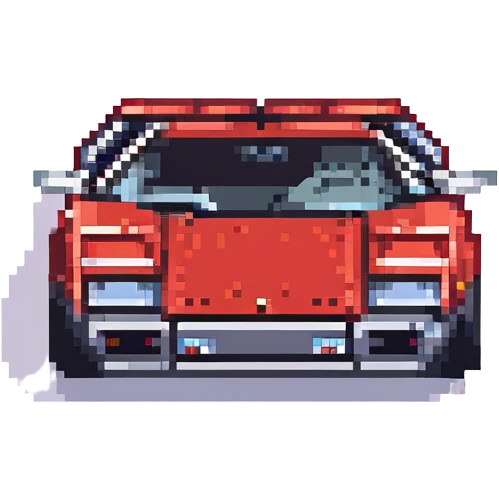 красная Lamborghini Countach, no background emoji