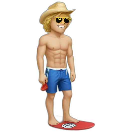 Patrick Kane as a beach bum emoji