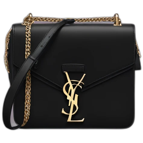 Black Yves saint laurent bag emoji