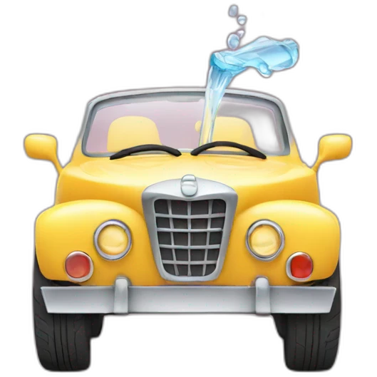 Car drink water emoji