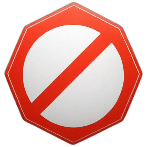 stop sign emoji