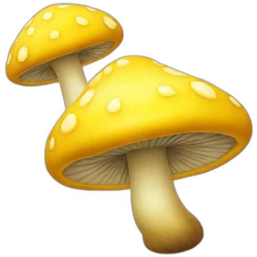 Yellow mushroom emoji