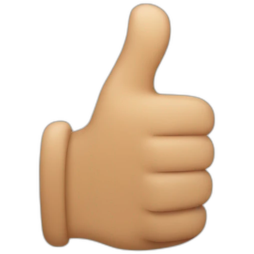 Thumbs up emoji