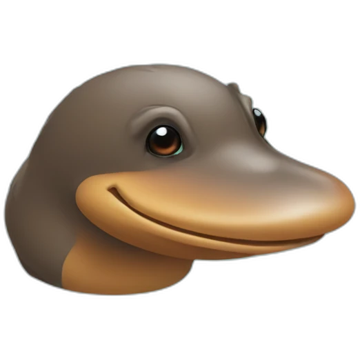 platypus on feet emoji